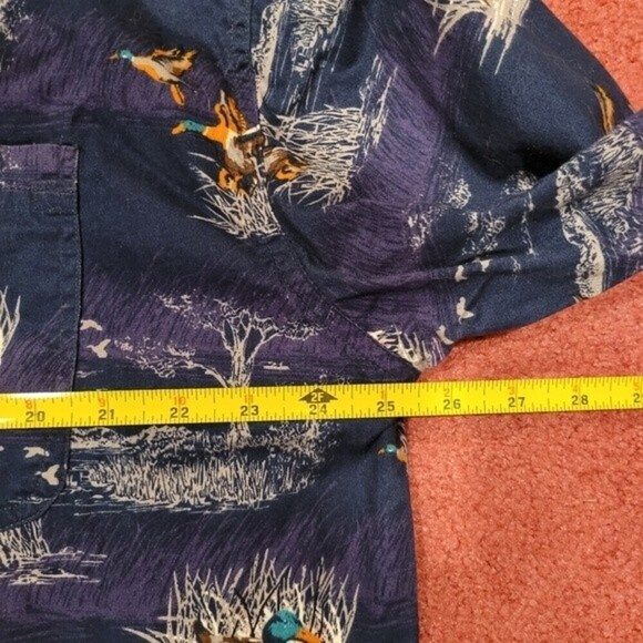 Outdoor Life Field Tested Men's Mallard Duck Print Long Sleeve Button Down XL - Picture 9 of 11